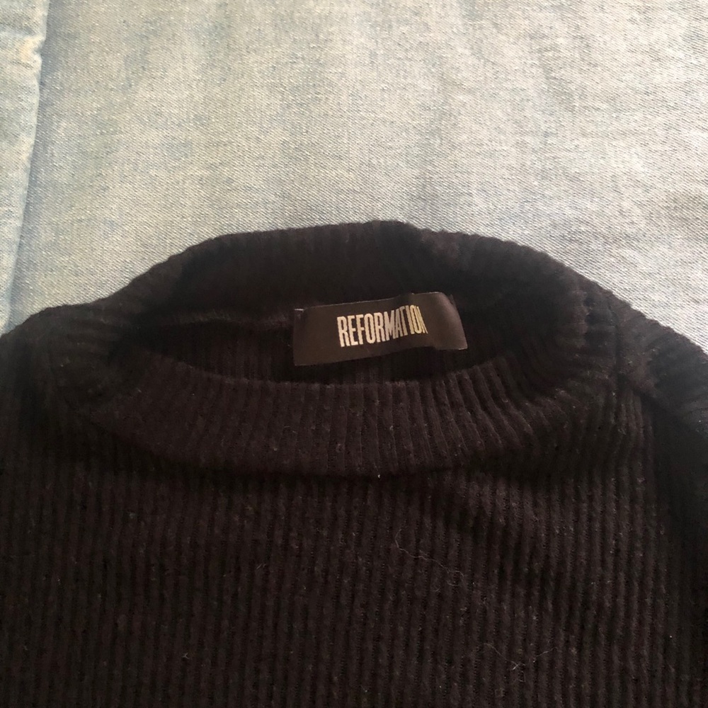 Black reformation sweater